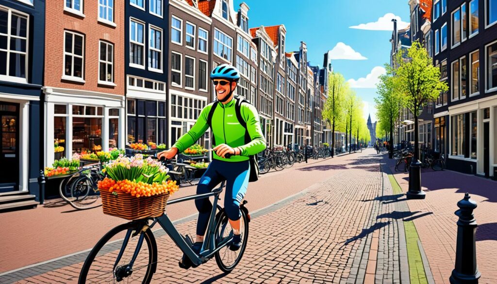 Cycling in Amsterdam