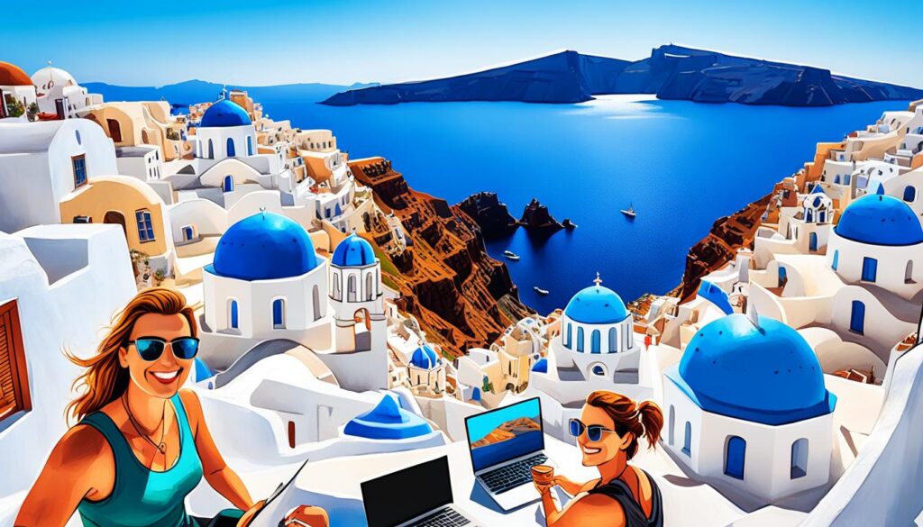 Guide: Digital Nomads in  Santorini, Greece