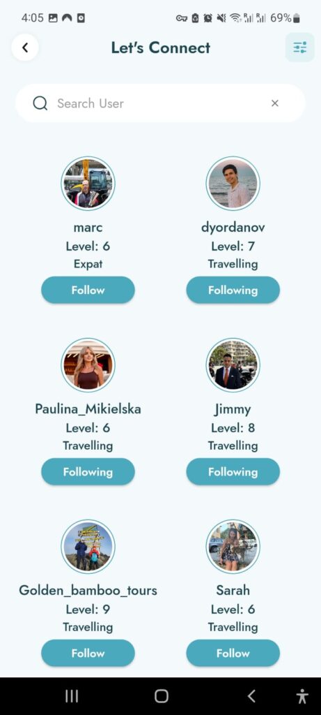 GoLoca App for solo travelers, backpackers, digital nomads, expats discover other in the app to meet and find travel buddies. travel buddy app